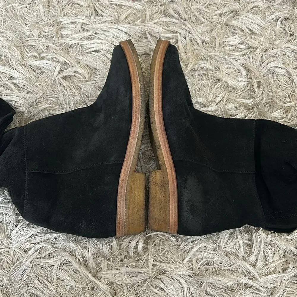 NWOB Free People Banks Suede Slouchy Distressed Over The Knee Boots Sz 36.5/6.5